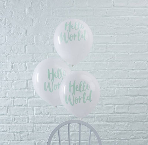 Hello World Ballons - Pilzessin.at - zauberhafte Kinderdinge