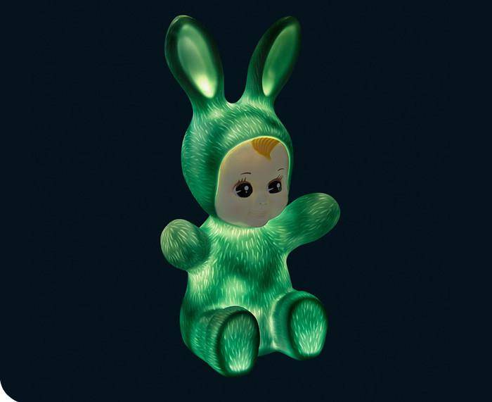 Lampe Bunny blau von Goodnight Light - Pilzessin.at - zauberhafte Kinderdinge
