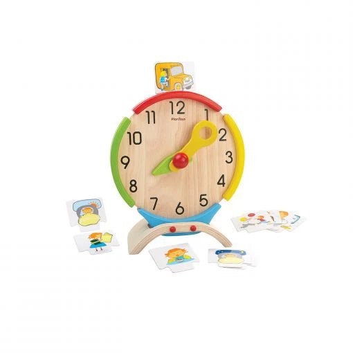 Spiel Uhr zum Lernen | Activity Clock von PlanToys ★ - Pilzessin.at - zauberhafte Kinderdinge