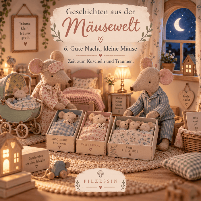 Gute Nacht, kleine Mäuse – Geschichten aus der Mäusewelt - Pilzessin.at - zauberhafte Kinderdinge