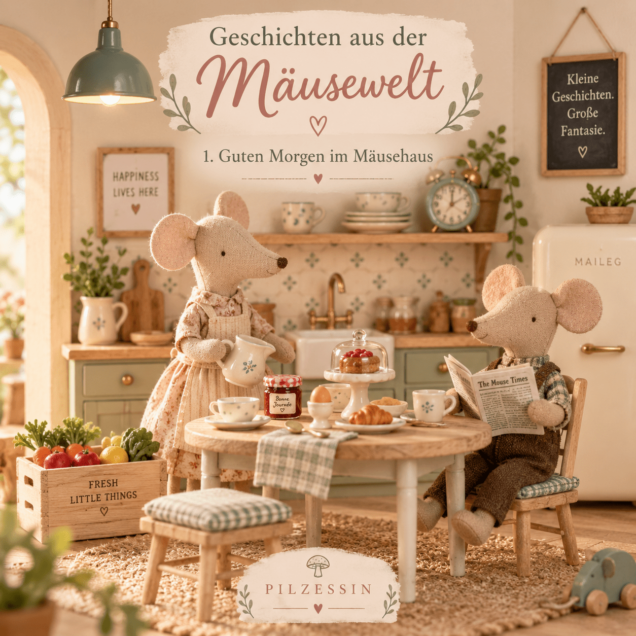 Guten Morgen im Mäusehaus - Pilzessin.at - zauberhafte Kinderdinge