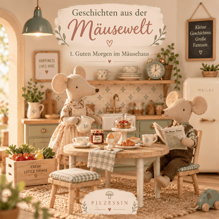 Guten Morgen im Mäusehaus - Pilzessin.at - zauberhafte Kinderdinge