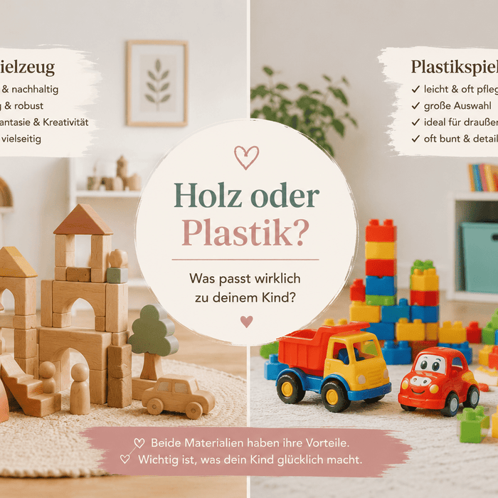Holzspielzeug oder Plastik? Ein fairer Vergleich für Eltern - Pilzessin.at - zauberhafte Kinderdinge