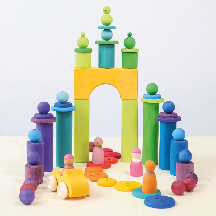 180 Holzperlen - Pilzessin.at - zauberhafte Kinderdinge