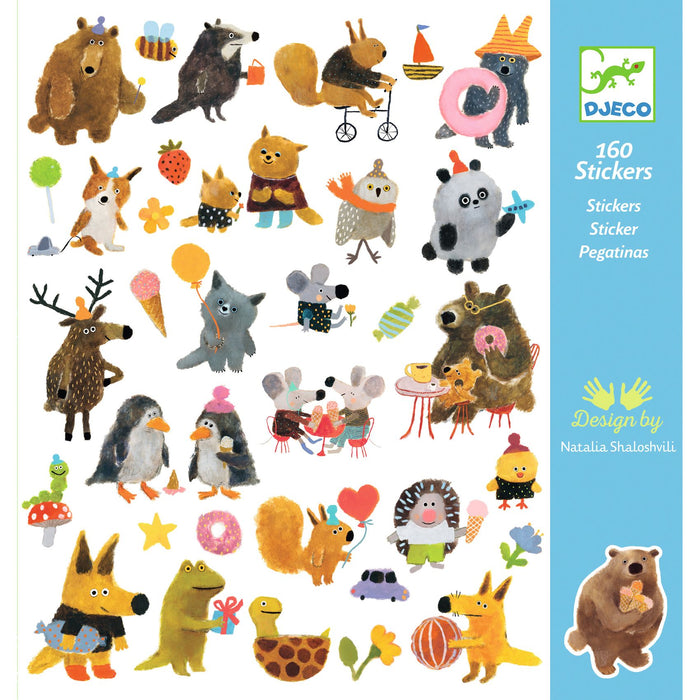 Sticker Flauschige Freunde
