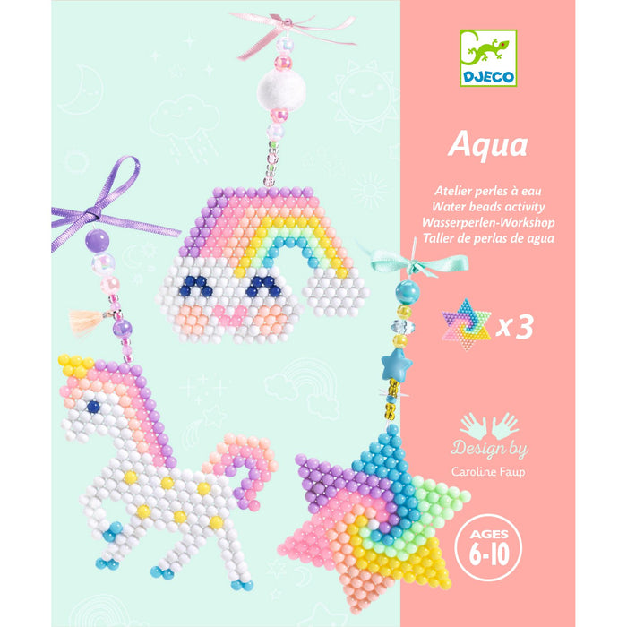 Regenbogen Wasserperlen