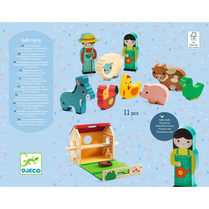 Softi-Farm – Bauernhof mit Spielfiguren l Djeco l pilzessin.at