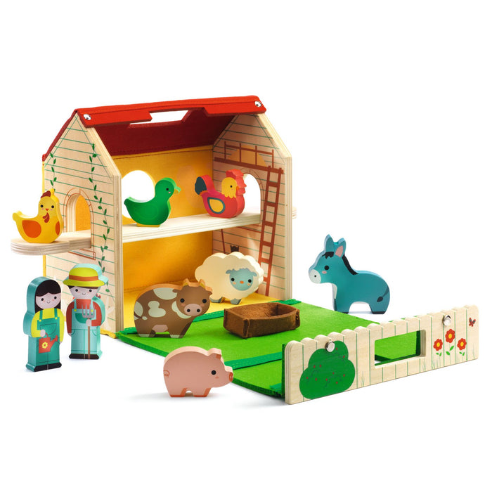 Softi-Farm – Bauernhof mit Spielfiguren l Djeco l pilzessin.at