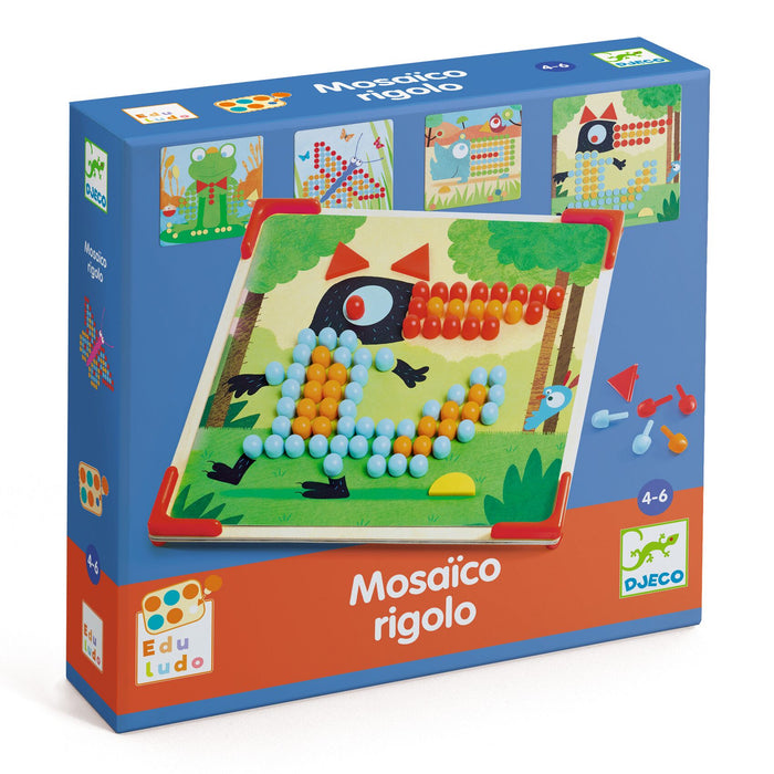 Mosaico rigolo – Stecken & Sortieren l Djeco l pilzessin.at