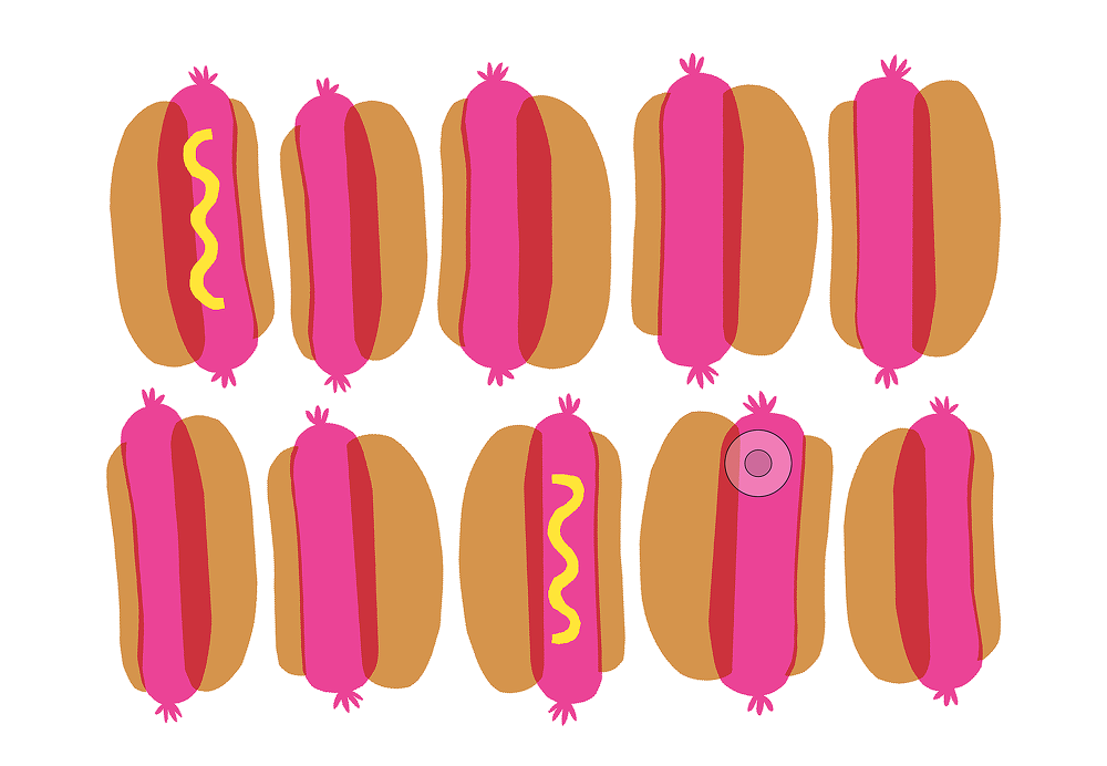 Hot dog wrapping paper