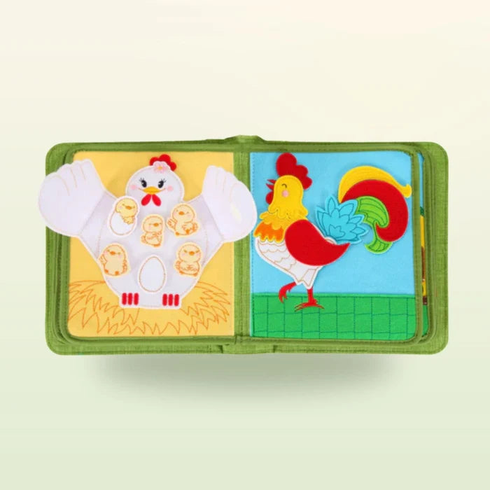 Quiet Book mit Rucksack - Bauernhof (1-3 Jahre)