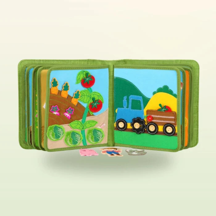 Quiet Book mit Rucksack - Bauernhof (1-3 Jahre)