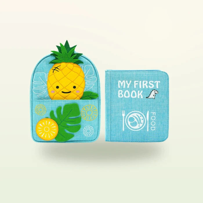 Quiet Book mit Rucksack - Feinschmecker, hellblau (1-3 Jahre)