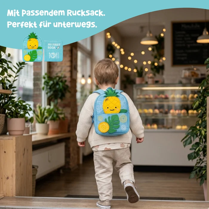 Quiet Book mit Rucksack - Feinschmecker, hellblau (1-3 Jahre)
