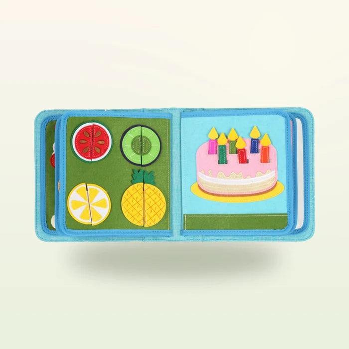 Quiet Book mit Rucksack - Feinschmecker, rosa (1-3 Jahre)