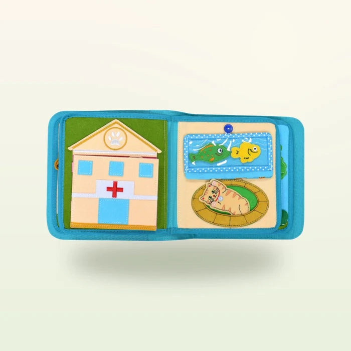 Quiet Book mit Rucksack - Lucky Cat (1-3 Jahre)