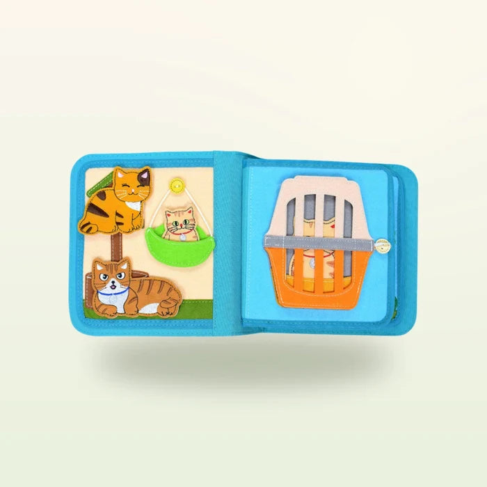 Quiet Book mit Rucksack - Lucky Cat (1-3 Jahre)