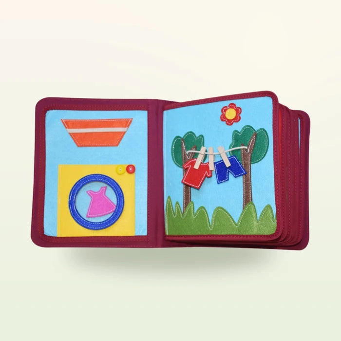 Quiet Book mit Rucksack - Mein Alltag, blau (1-3 Jahre)