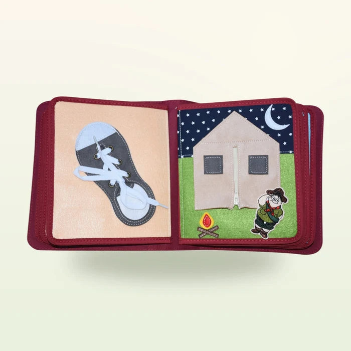 Quiet Book mit Rucksack - Mein Alltag, blau (1-3 Jahre)