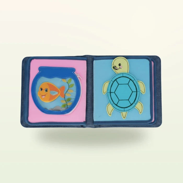 Quiet Book mit Rucksack - Haustiere (1-3 Jahre)