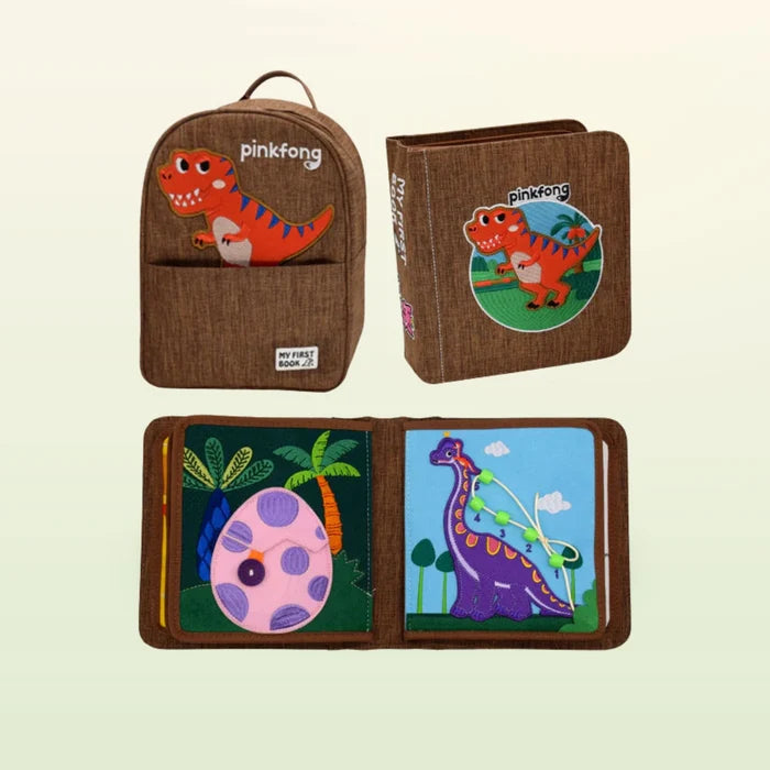 Quiet Book mit Rucksack - T-Rex (1-3 Jahre)