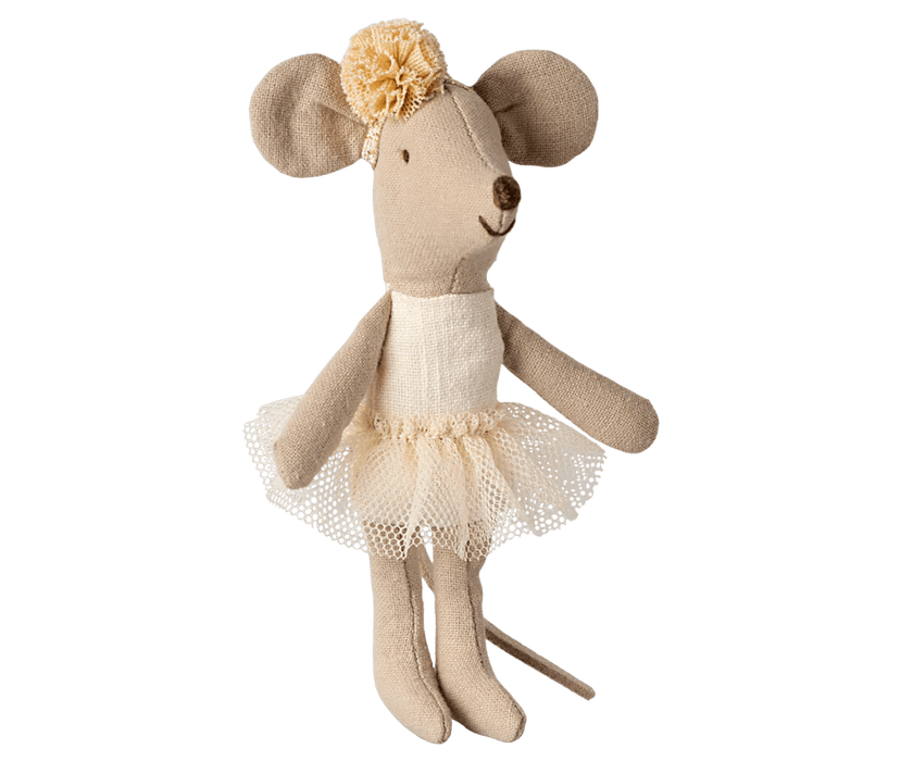 Ballerina Maus, kleine Schwester in cremefarben - Pilzessin.at - zauberhafte Kinderdinge