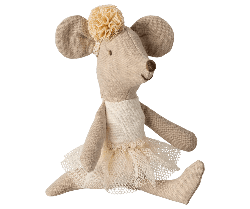 Ballerina Maus, kleine Schwester in cremefarben - Pilzessin.at - zauberhafte Kinderdinge