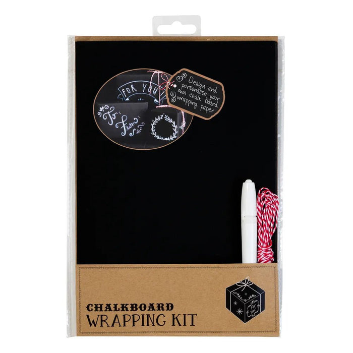 Chalkboard Wrapping Kit – Geschenkverpackung mit Tafellook zum Beschriften - Pilzessin.at - zauberhafte Kinderdinge