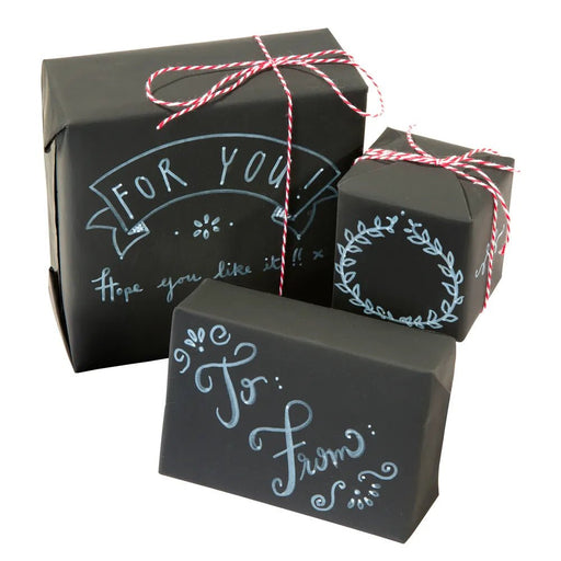 Chalkboard Wrapping Kit – Geschenkverpackung mit Tafellook zum Beschriften - Pilzessin.at - zauberhafte Kinderdinge