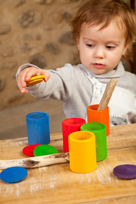 Farbige Becher mit Deckel - Pilzessin.at - zauberhafte Kinderdinge
