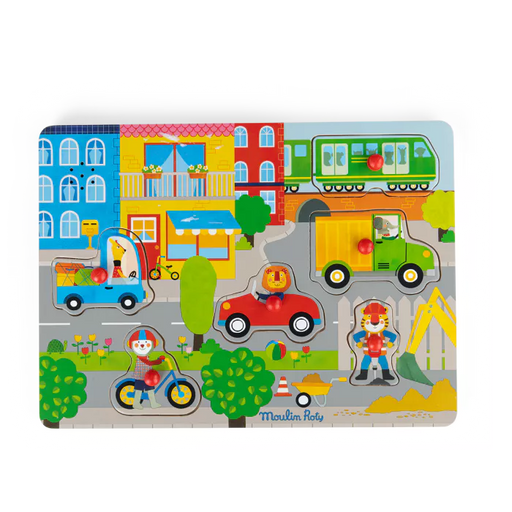 Holz Soundpuzzle Stadt Popipop - Pilzessin.at - zauberhafte Kinderdinge