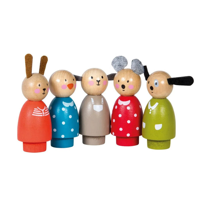 Holzfiguren - Set - la grande famille - Pilzessin.at - zauberhafte Kinderdinge