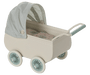 Kinderwagen mit Babymaus in Minze - Pilzessin.at - zauberhafte Kinderdinge