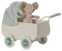 Kinderwagen mit Babymaus in Minze - Pilzessin.at - zauberhafte Kinderdinge