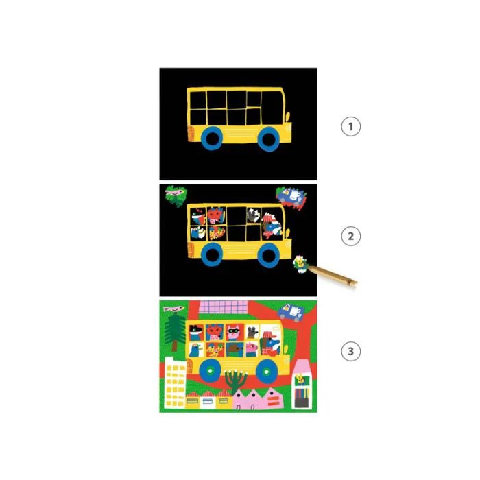 Kratzbilder FAHRZEUGE (18+M) - Pilzessin.at - zauberhafte Kinderdinge