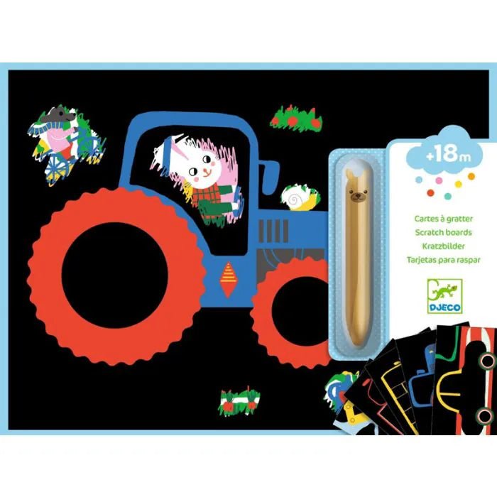 Kratzbilder FAHRZEUGE (18+M) - Pilzessin.at - zauberhafte Kinderdinge