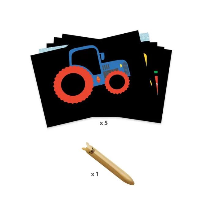 Kratzbilder FAHRZEUGE (18+M) - Pilzessin.at - zauberhafte Kinderdinge