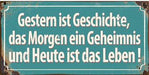 Kühlschrankmagnet "Gestern ist Geschichte..." - Pilzessin.at - zauberhafte Kinderdinge