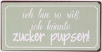 Kühlschrankmagnet "Ich bin so süß, ich könnte Zucker pupsen" - Pilzessin.at - zauberhafte Kinderdinge