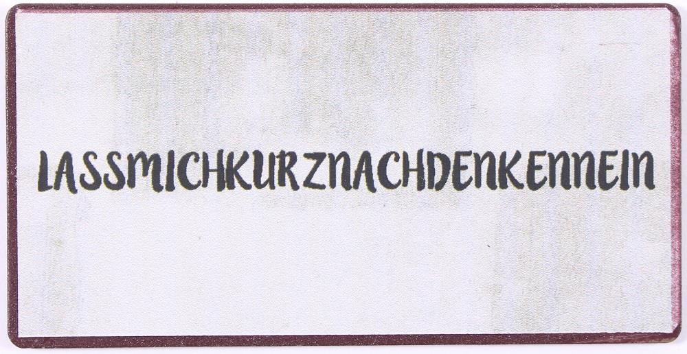 Kühlschrankmagnet: Lass mich kurz nachdenken - Pilzessin.at - zauberhafte Kinderdinge