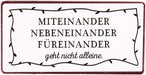 Kühlschrankmagnet Miteinander, nebeneinander, füreinander... - Pilzessin.at - zauberhafte Kinderdinge