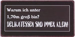 Kühlschrankmagnet: Warum ich unter 1,70 m groß bin? - Pilzessin.at - zauberhafte Kinderdinge