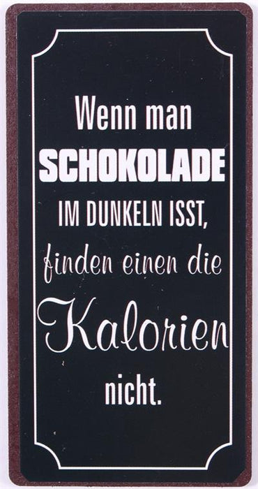 Kühlschrankmagnet: Wenn man Schokolade.... - Pilzessin.at - zauberhafte Kinderdinge
