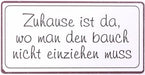 Kühlschrankmagnet : Zuhause ist da, wo man den Bauch nicht einziehen muss - Pilzessin.at - zauberhafte Kinderdinge