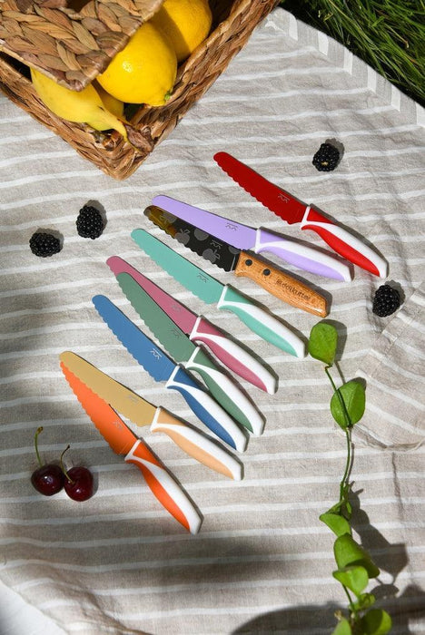LIMITED EDITION Kiddikutter Messer in cotton candy Barbapapa - Pilzessin.at - zauberhafte Kinderdinge