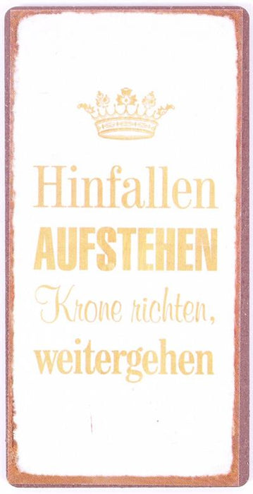 Magnet: Hinfallen, Aufstehen, Krone richten, weitergehen - Pilzessin.at - zauberhafte Kinderdinge