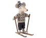 Maileg Wintermaus mit Skiset – Papa Maus, Blau - Pilzessin.at - zauberhafte Kinderdinge
