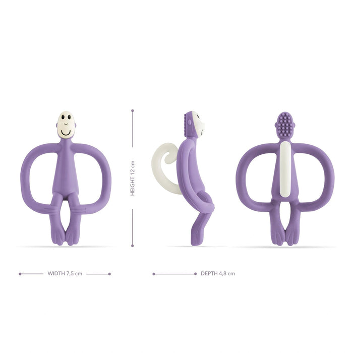 Matchstick Monkey Beißring Affe in purple - Pilzessin.at - zauberhafte Kinderdinge
