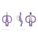 Matchstick Monkey Beißring Affe in purple - Pilzessin.at - zauberhafte Kinderdinge
