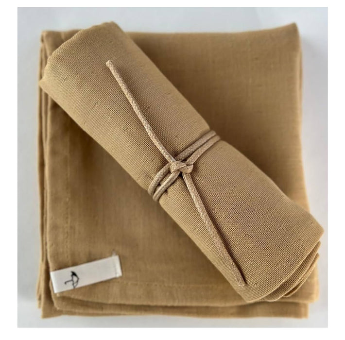 Musselin - Tuch Vidar mustard aus Biobaumwolle 70 x 70 - Pilzessin.at - zauberhafte Kinderdinge